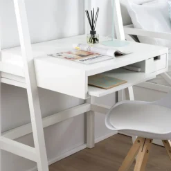 Banak Mesas De Escritorio Y Estudio*Bassay Blanco