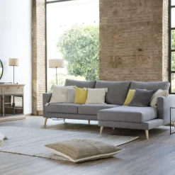 Banak Sofás Con Chaise Longue*Boss Gris