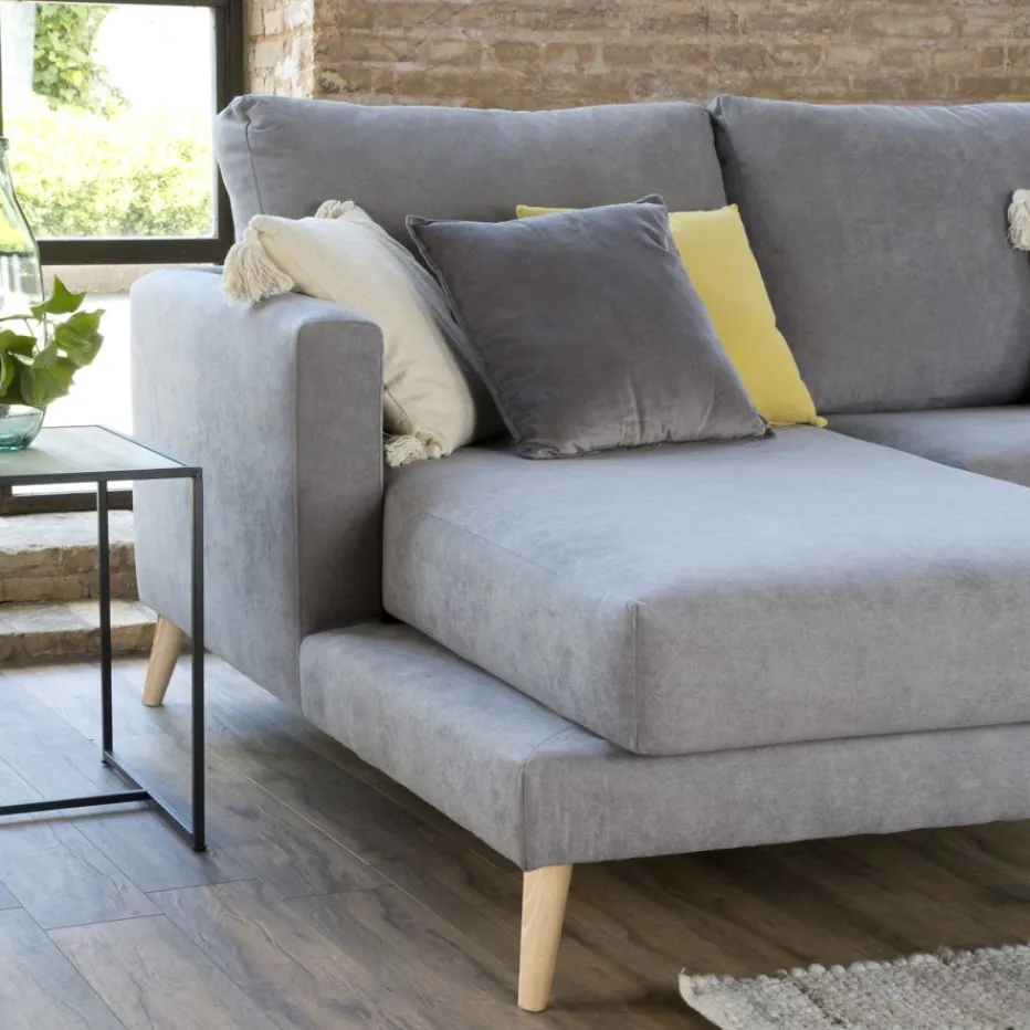 Banak Sofás Con Chaise Longue*Boss Gris
