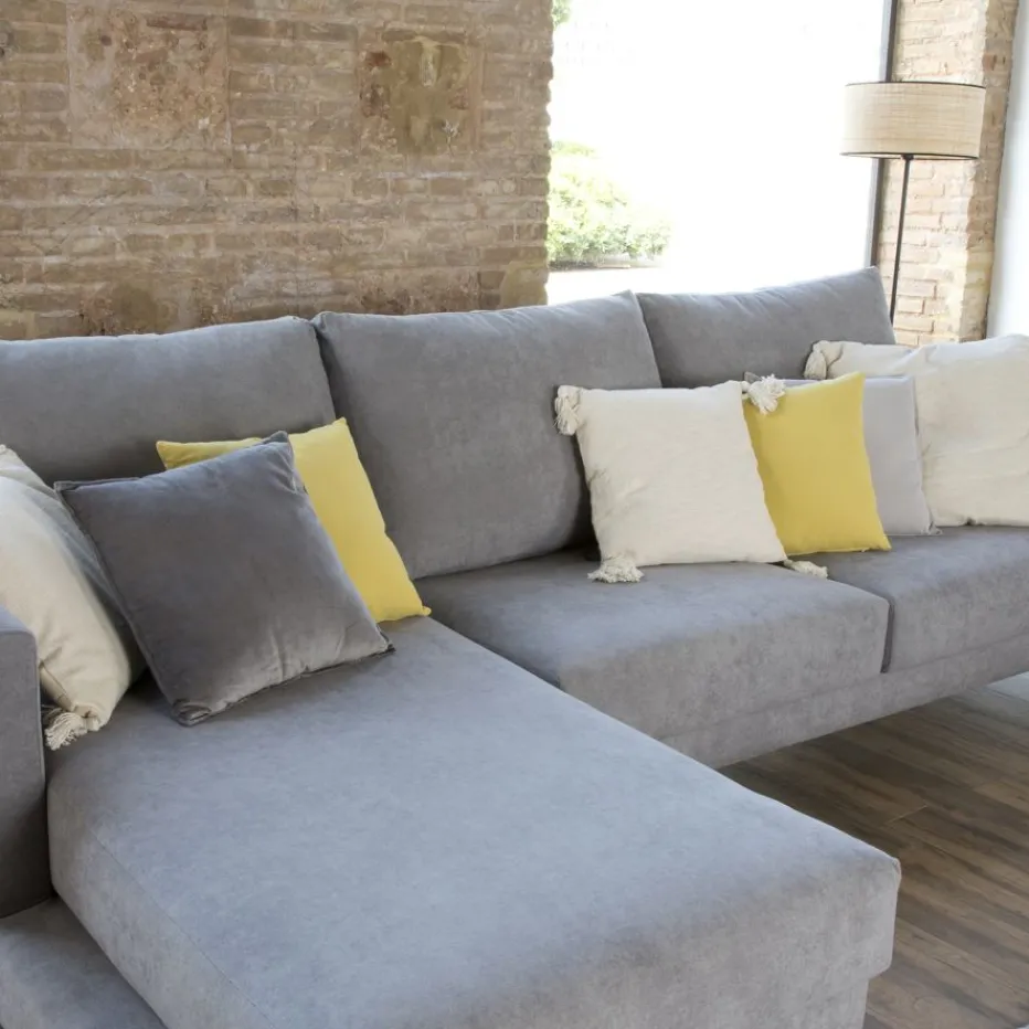 Banak Sofás Con Chaise Longue*Boss Gris