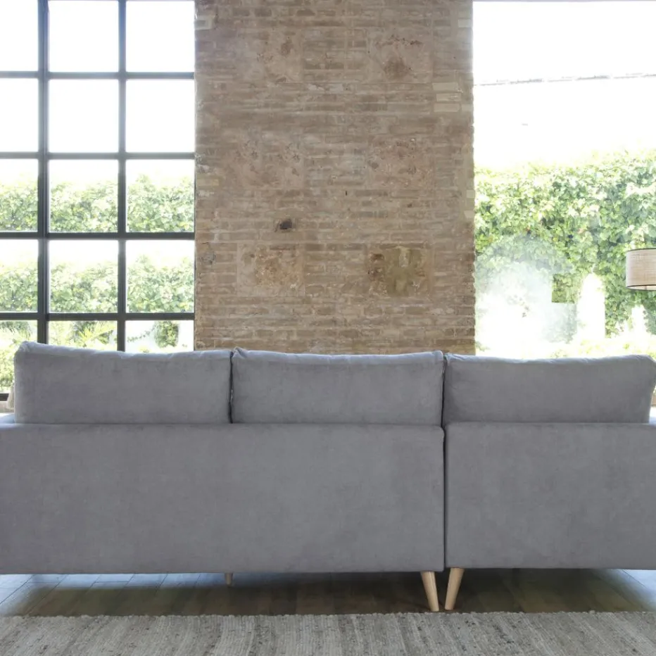 Banak Sofás Con Chaise Longue*Boss Gris