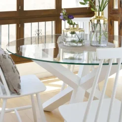 Banak Mesas De Comedor Y Salón*Carot Blanco Pincelado