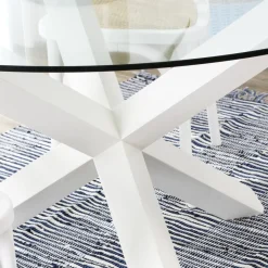 Banak Mesas De Comedor Y Salón*Carot Blanco Pincelado