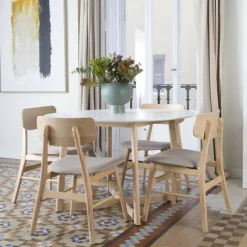 Banak Sillas De Madera*Crux Natural Topo