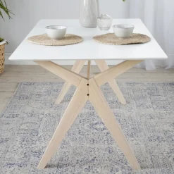 Banak Mesas De Comedor Y Salón*Cyrus Blanco/Blanco Decape