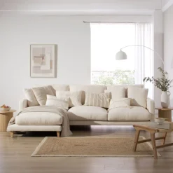 Banak Sofás Con Chaise Longue*Dafne Color Tejido Personalizable