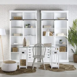 Banak Mesas De Escritorio Y Estudio*Damet Blanco
