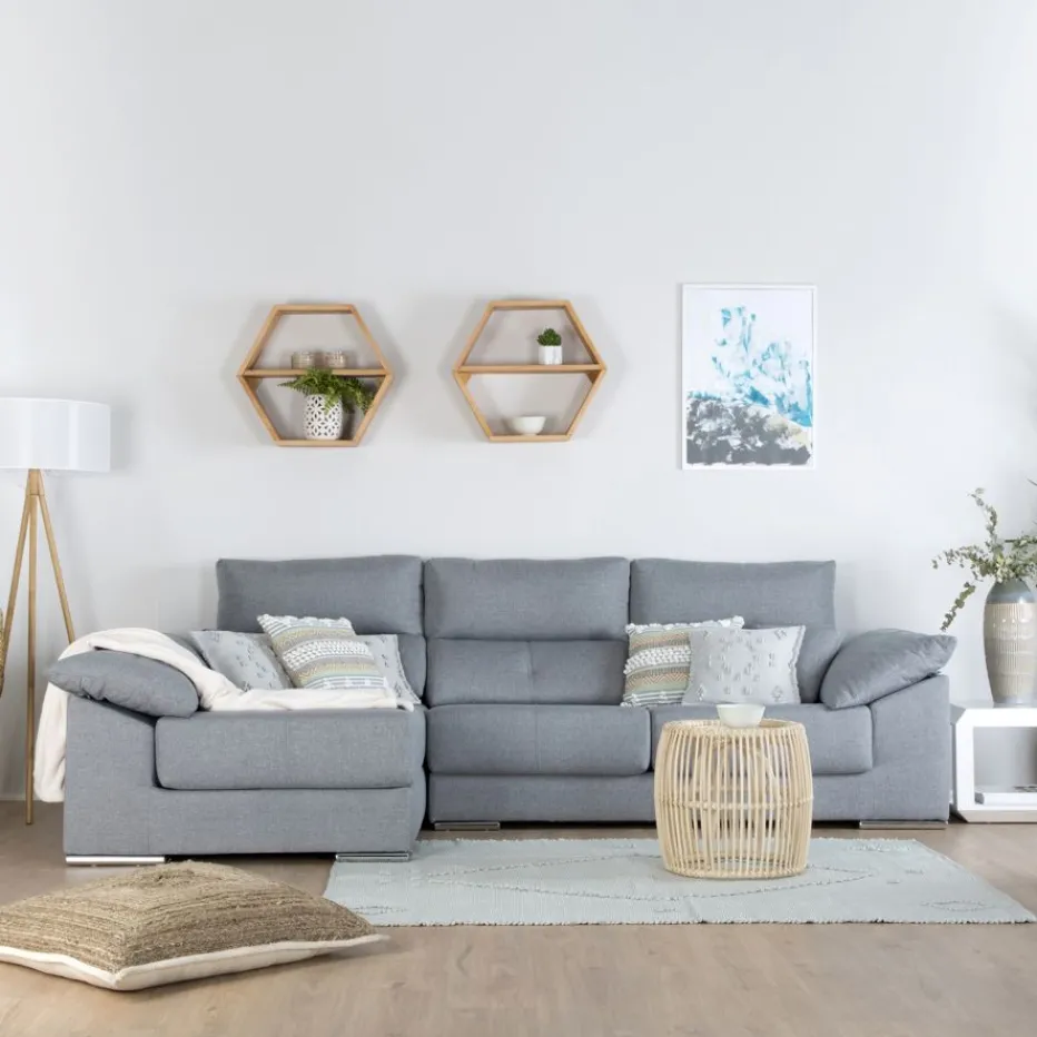 Banak Sofás Con Chaise Longue*Delfos Color Tejido Personalizable