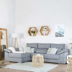 Banak Sofás Con Chaise Longue*Delfos Color Tejido Personalizable