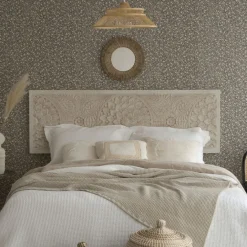 Banak Cabeceros De Madera*Fiore Blanco Brushed