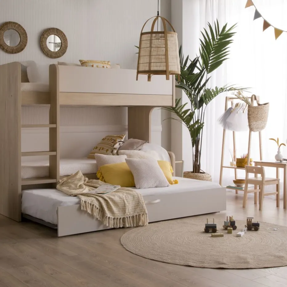 Banak Camas Nido Y Literas*Hansel Color Madera Personalizable
