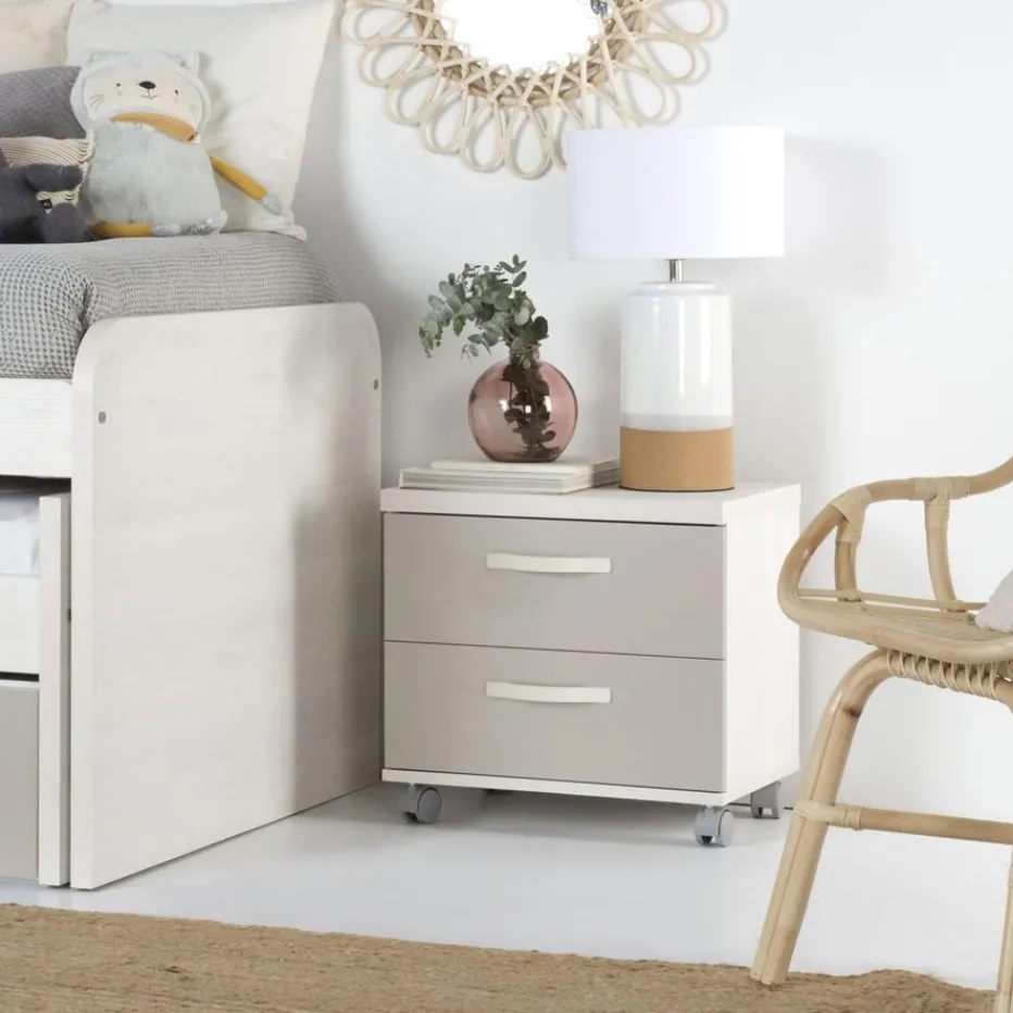 Banak Mesitas De Noche*Hansel Color Madera Personalizable