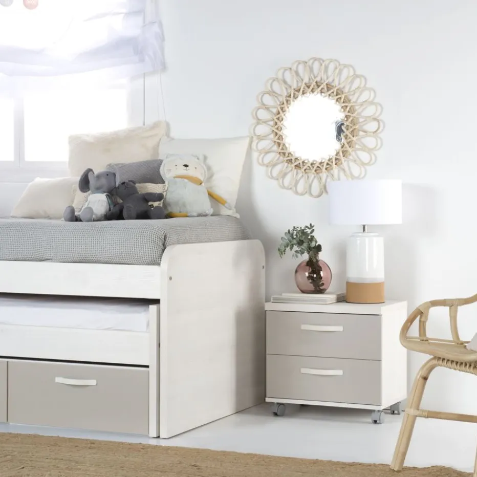 Banak Mesitas De Noche*Hansel Color Madera Personalizable