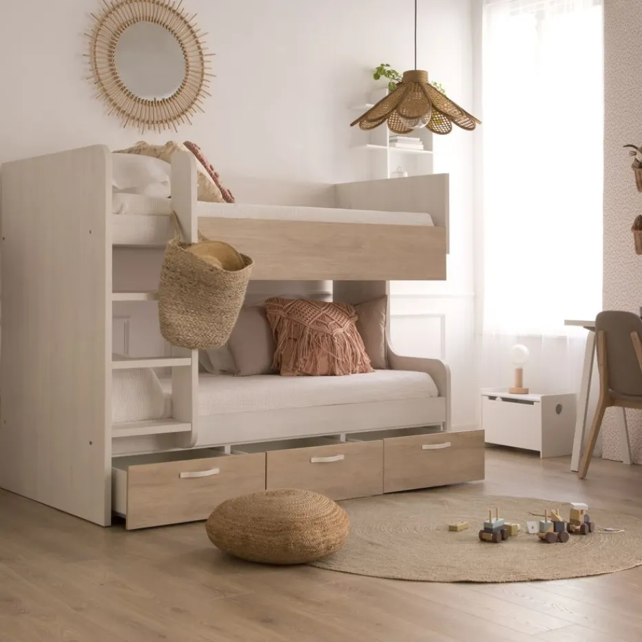 Banak Camas Nido Y Literas*Hansel Color Madera Personalizable