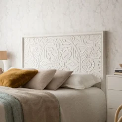 Banak Cabeceros De Madera*Indira Blanco Brushed