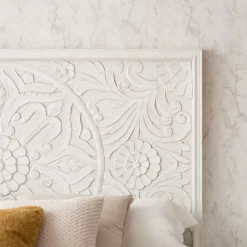Banak Cabeceros De Madera*Indira Blanco Brushed