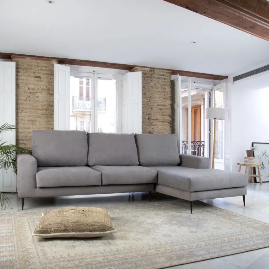 Banak Sofás Con Chaise Longue*Jagger Gris