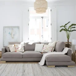 Banak Sofás Con Chaise Longue*Luxor Color Tejido Personalizable