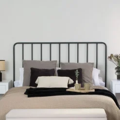 Banak Cabeceros De Madera*Mirta Gris Antracita