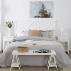 Banak Cabeceros De Madera*Niza Blanco