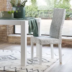 Banak Sillas Blancas*Round Blanco Envejecido