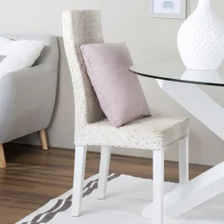 Banak Sillas Blancas*Round Blanco Envejecido