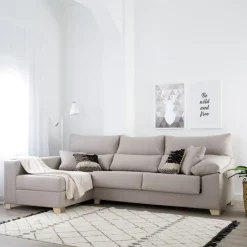 Banak Sofás Con Chaise Longue*Shambala Color Tejido Personalizable