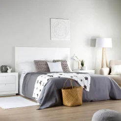 Banak Cabeceros De Madera*Sisal Blanco